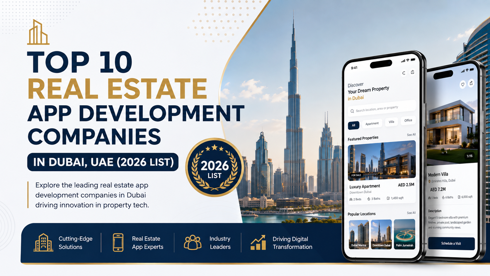 Top 10 real estate app development companies in Dubai, UAE 2026
