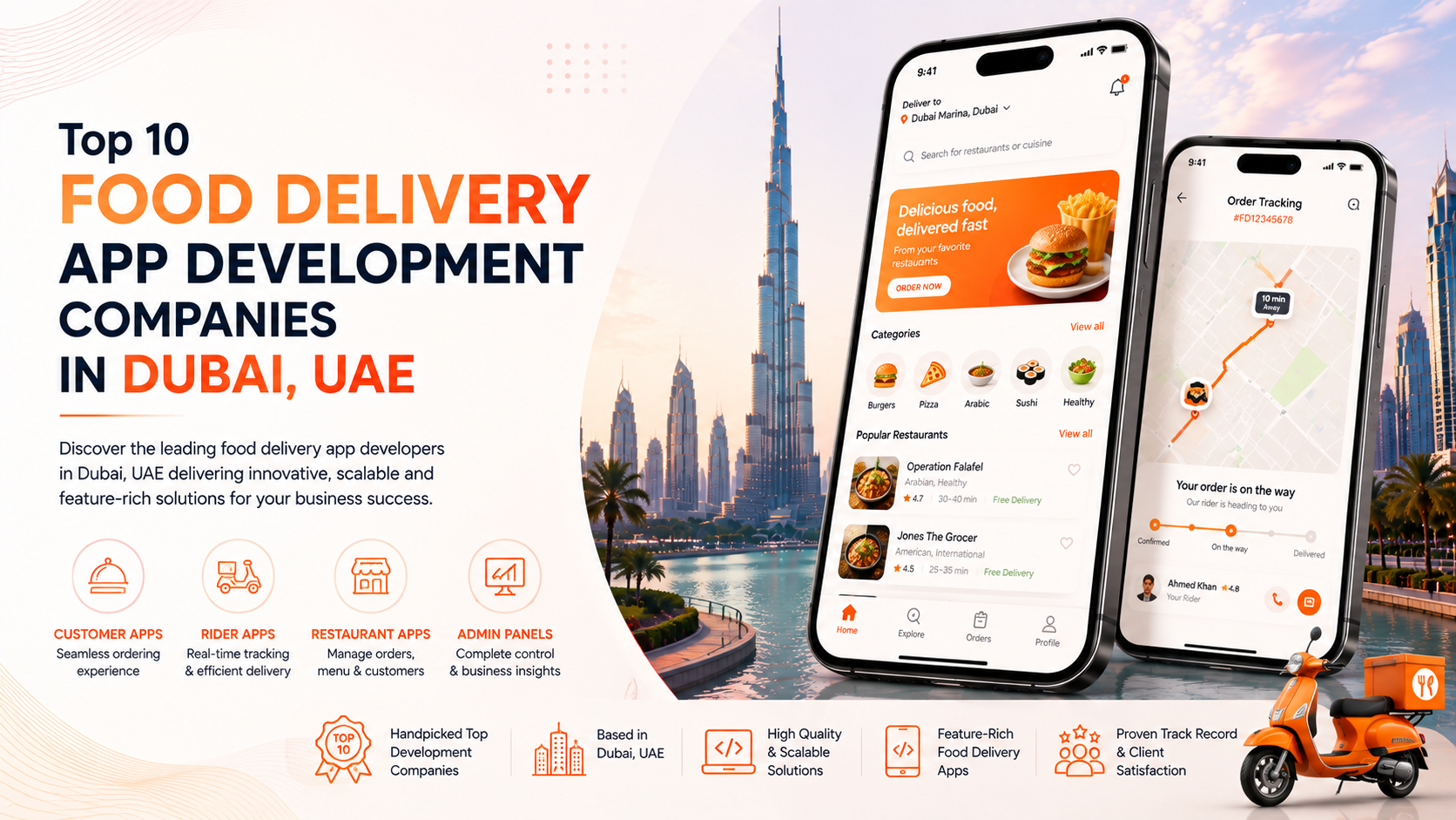 Top 10 Food Delivery App Development Companies in Dubai, UAE