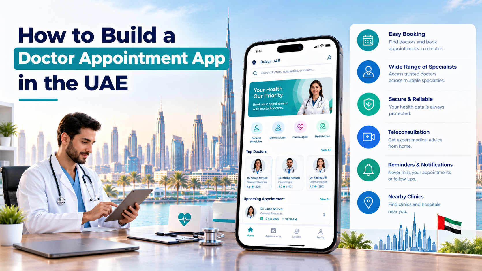 Dubai Doctor Appointment App Banner